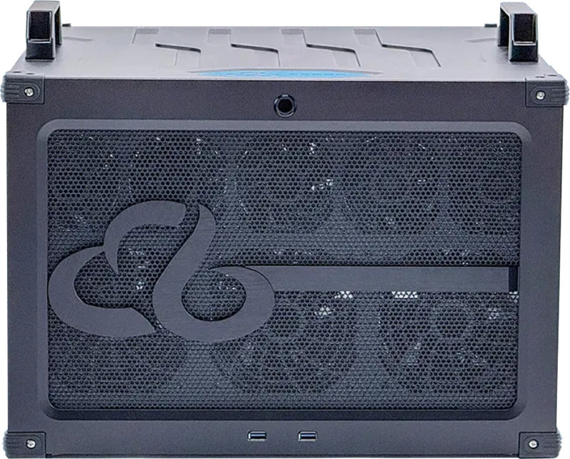 7U GPU Case Surporting 4 CRPS Modules, 10 GPU