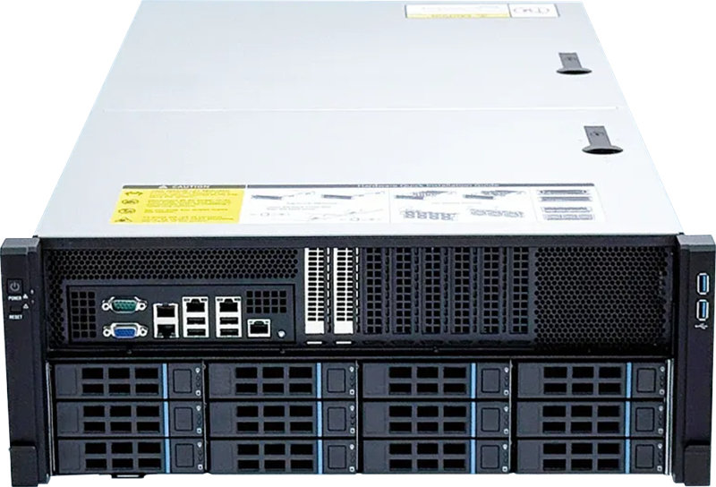 4U GPU Case Surporting 5 CRPS Modules & 10 GPU