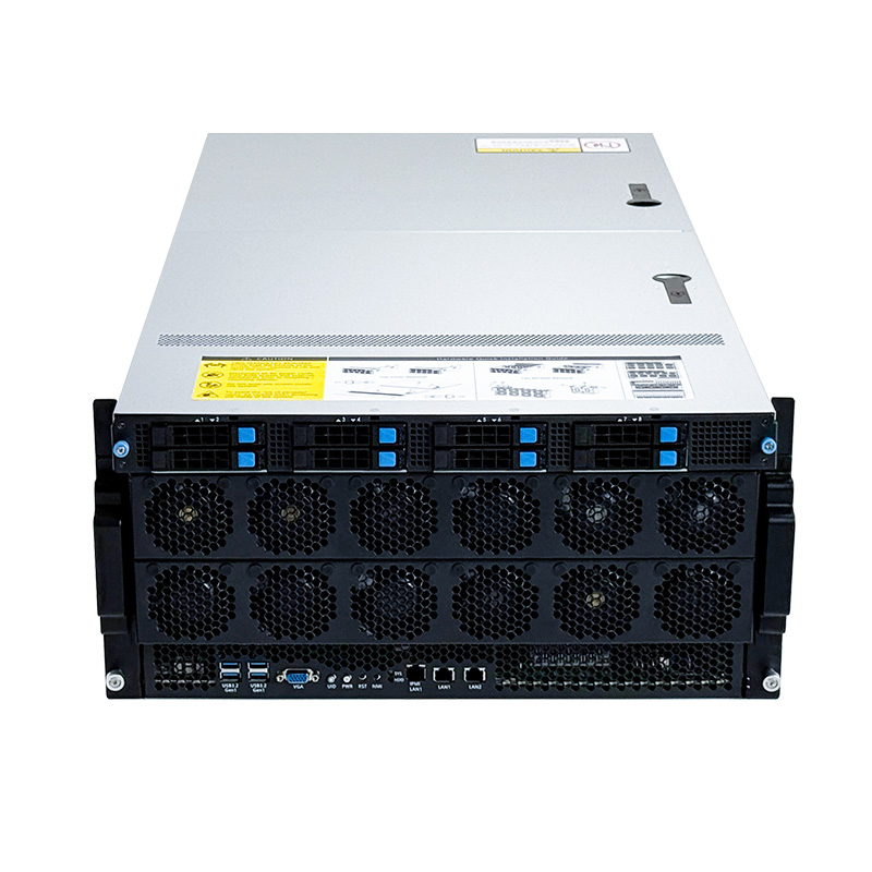 5U GPU Case Surporting 5 CRPS Modules, 8 GPU