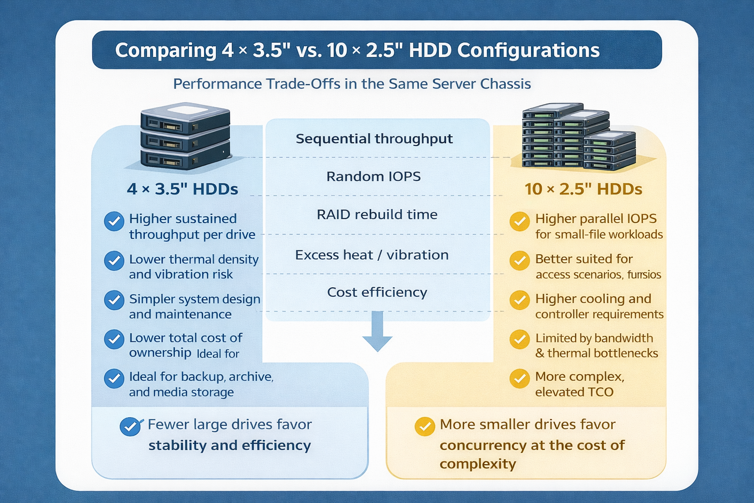 Storage Density Choices in the Same Server Chassis